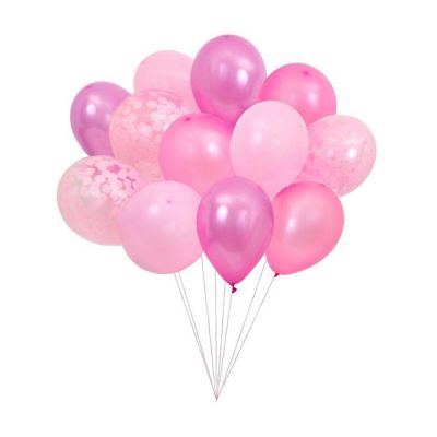 Набір для дитячих свят повітряні кульки 12шт рожевий 216478 Meri Meri