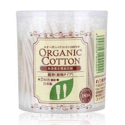 Паличкі котонові для вух Organic Cotton 180шт білий кот-3 Cotton Labo