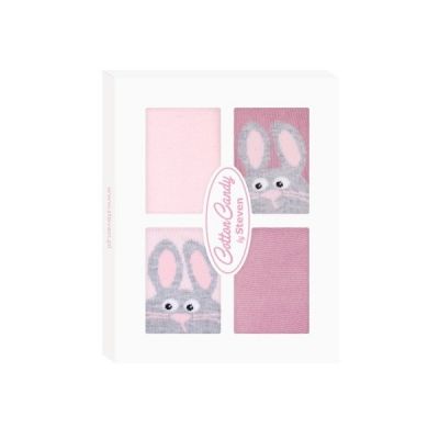 Шкарпетки дитячі набір 4од. 00-03 міс розовый-серый BX001 Steven