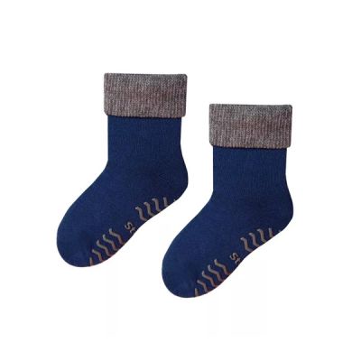 Шкарпетки дитячі махрові з проріз. стопою 12-18 міс синій 155 Steven