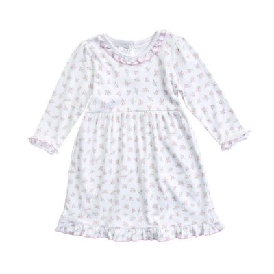 Пижама детская коттон д/р 3 года белый-цветочки  831-83ТР Magnolia Baby