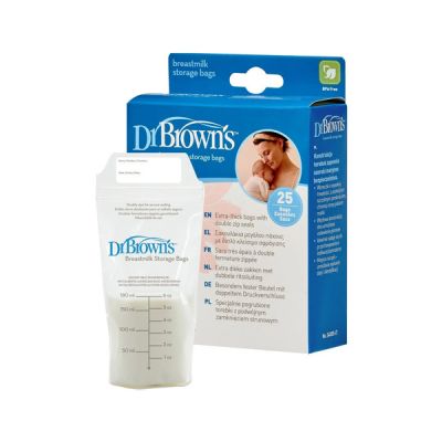 Пакети для зберігання і заморожування грудного молока 25шт прозорий S4005-IT Dr.browns