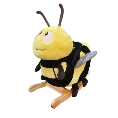 Качалка м`яка музична Бджола 1шт жовтий 53704 Gerardo`s toys
