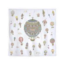 Пеленка мультиф-ая муслиновая в кор. 97х97 белый-бежевый воздушный шар Atelier Choux